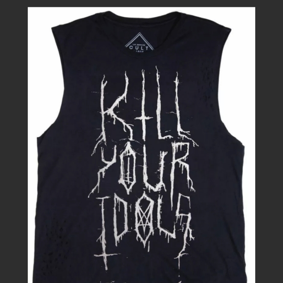 24HRS Lip Service KILL YOUR IDOLS Unisex Sleeveless Tank Top NWT XS - Picture 3 of 5